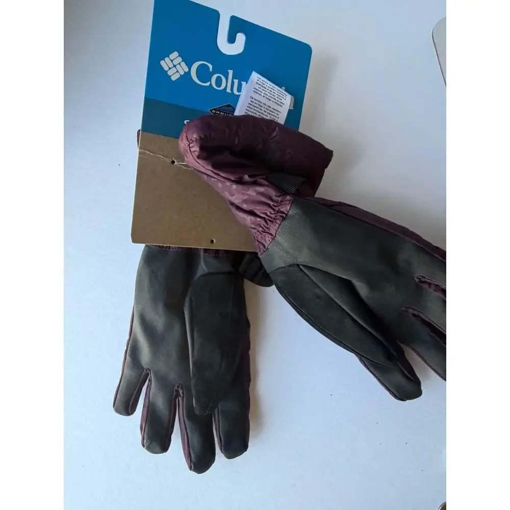 Columbia Whirlibird Omni-Tech Women’s Ski Snow Gloves Plum Purple S NWT